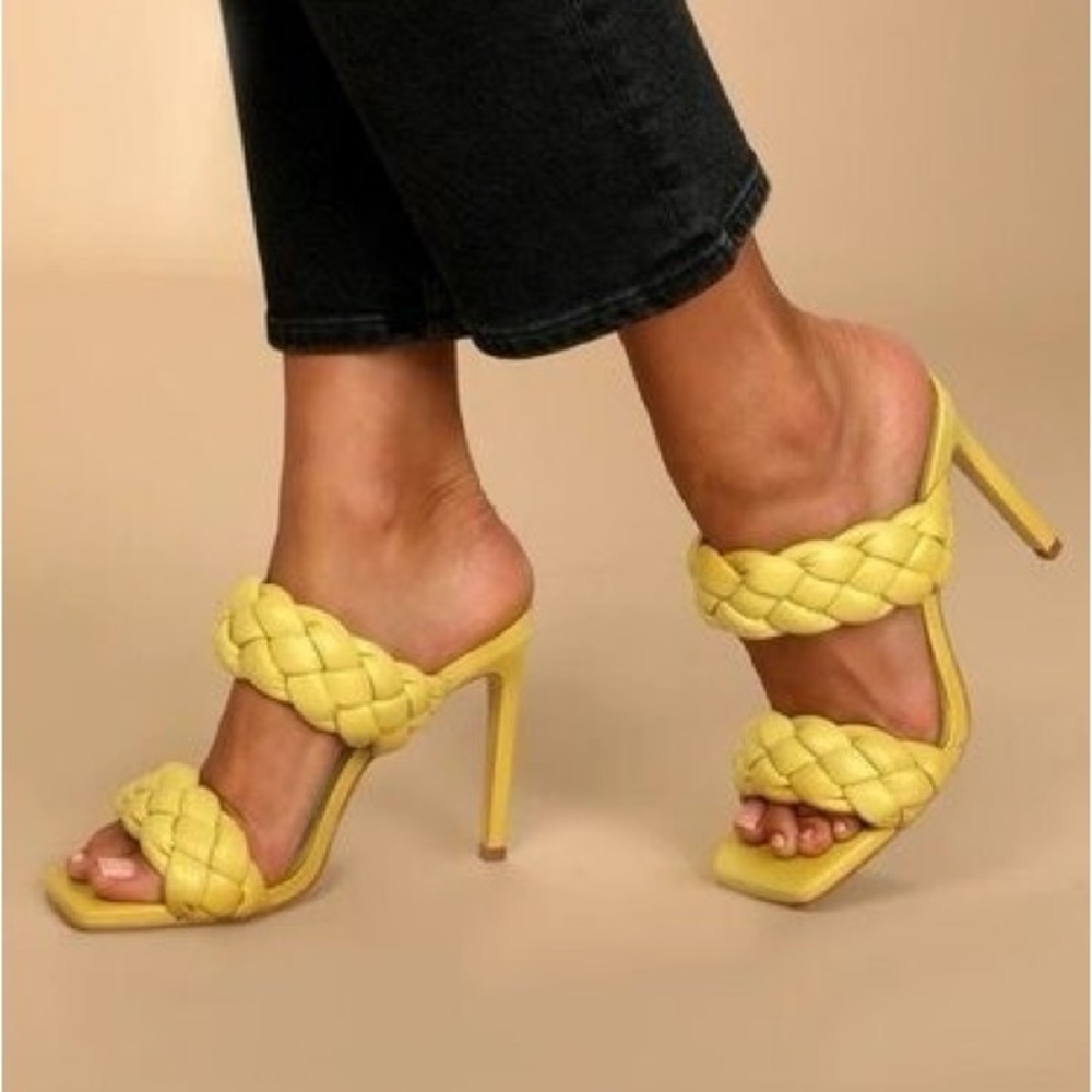 Steve Madden Citron Braided Heels